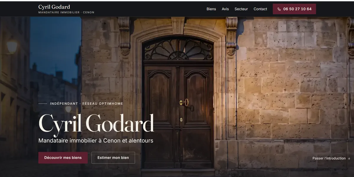 Cyril Godard site preview